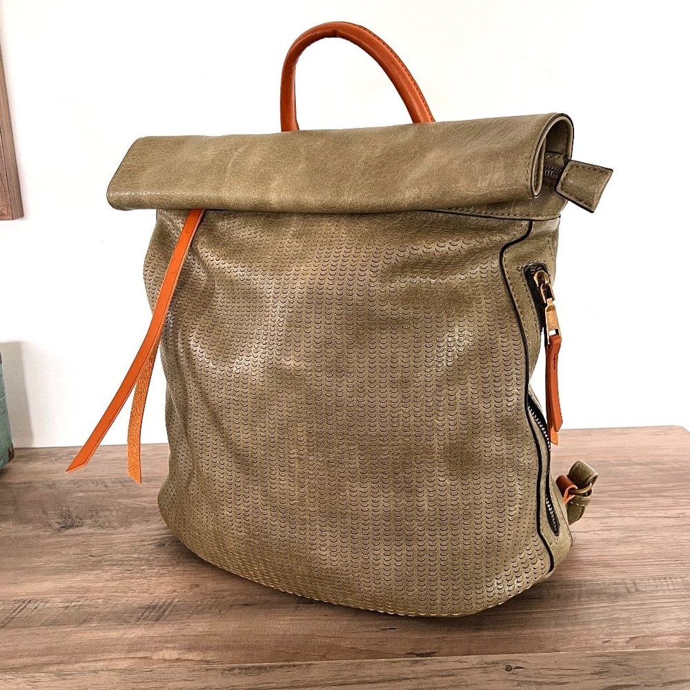 Vegan Leather Backpack Bag